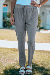 Drawstring High Waist Pants